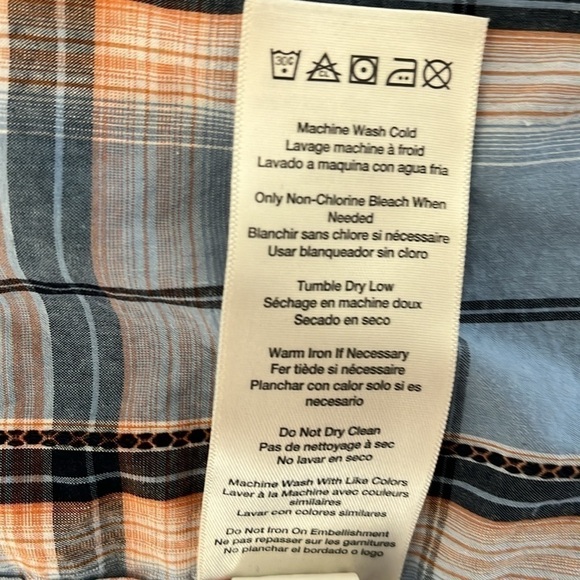 Merrell Men’s Plaid Shirt Size Large EUC - Picture 6 of 8